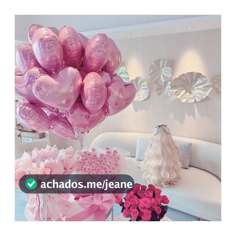 Kit 5/10/20/30 Balões Metalizado Coração 45 cm/18 polegada Casamento /Festa /Decoração/ Aniversário