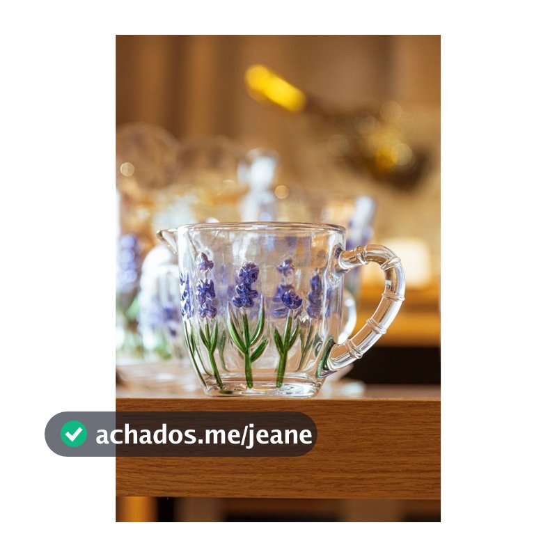 Leiteira Vidro Lavanda Lyor