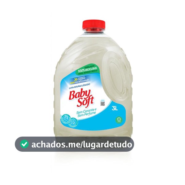 Lava Roupas Hipoalergênico Baby Soft Max Cuidado - 3L
