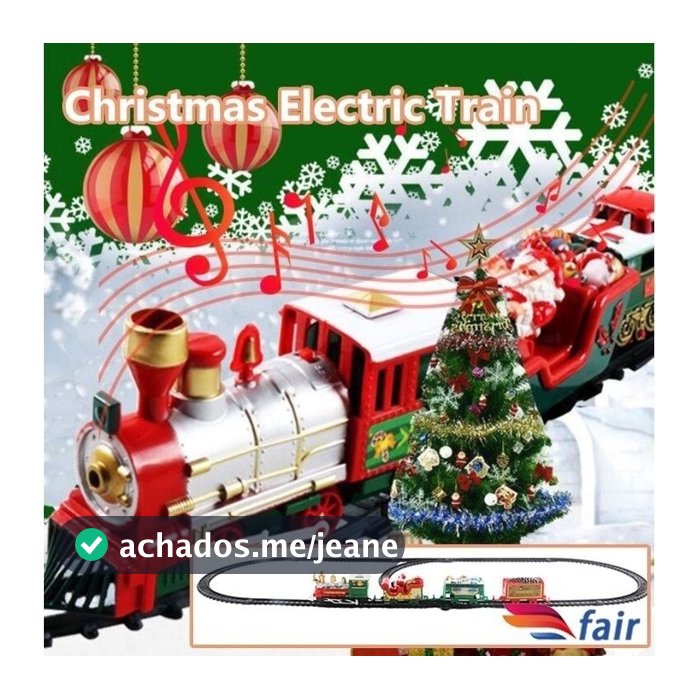 Enfeites de Natal Brinquedos De Trem Elétrico De Natal Carros De Sem Música Papai Noel Árvore Decoração Modelo Conjunto