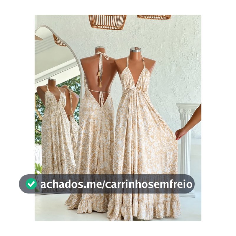 Vestido longo elegante branco feminino longo de Seda Indiano estampado