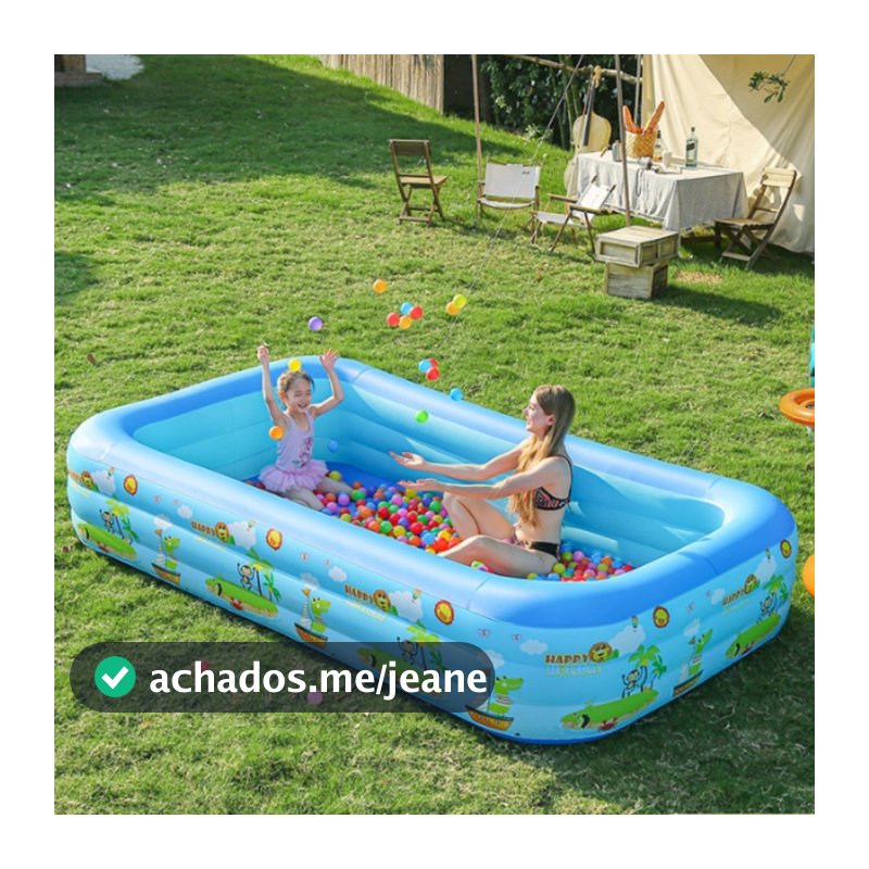 Piscina Inflável Retangular Resistente praia piscina boxe