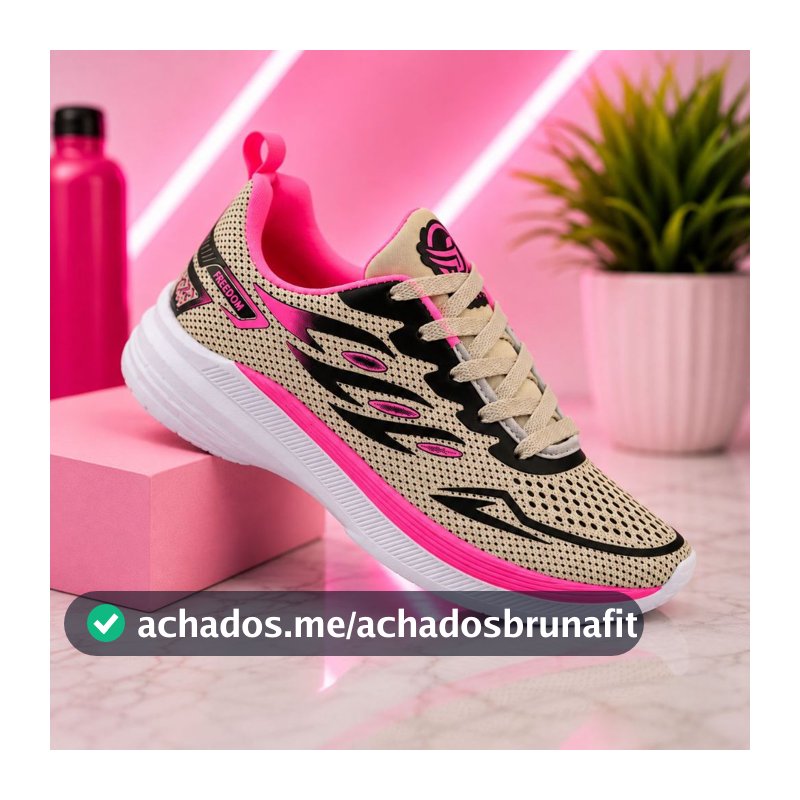 Tenis Feminino Escolar Academia Original FREEDOM Corrida Caminhada Lançamento CINZA PINK