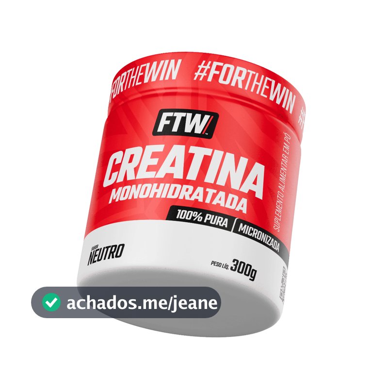 Creatina Monohidratada Pura 300g - FTW