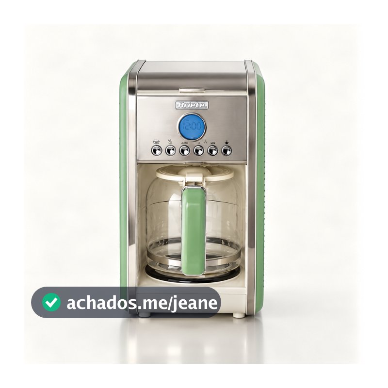 Cafeteira Programável e Com Filtro 220V 900W Vintage Verde - Ariete Original