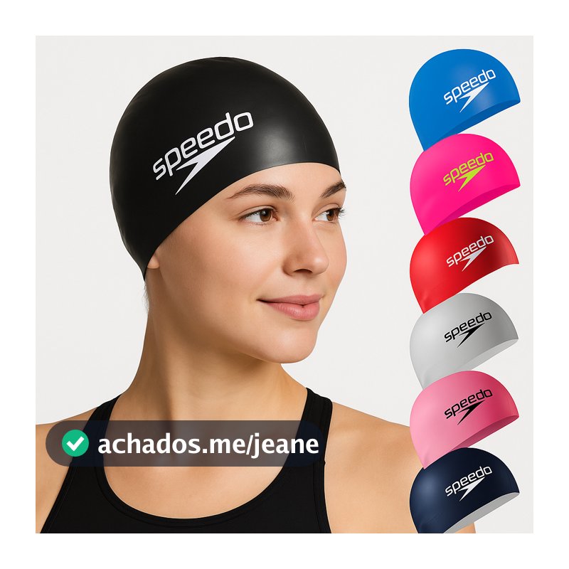 Touca de Natação Lisa Speedo Flat Swin Cap Treinamento