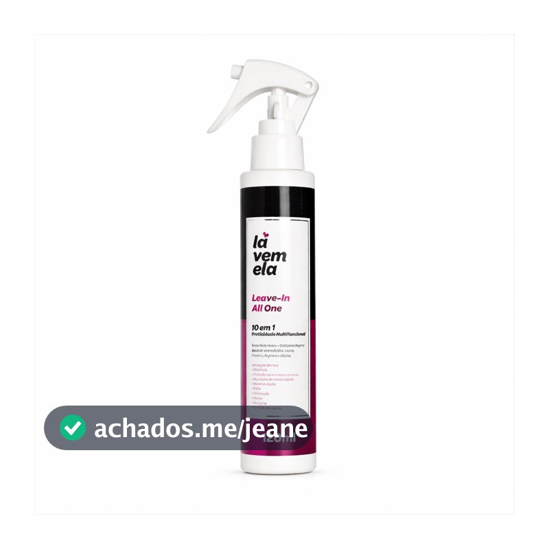 Leave In Lá Vem Ela 120ml Protetor Térmico 10 em 1