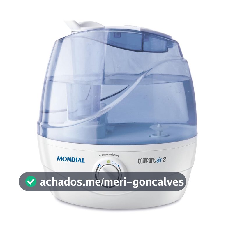 Umidificador de Ar Ultrassônico Mondial NUA-02, Comfort Air 2 2,2 Litros