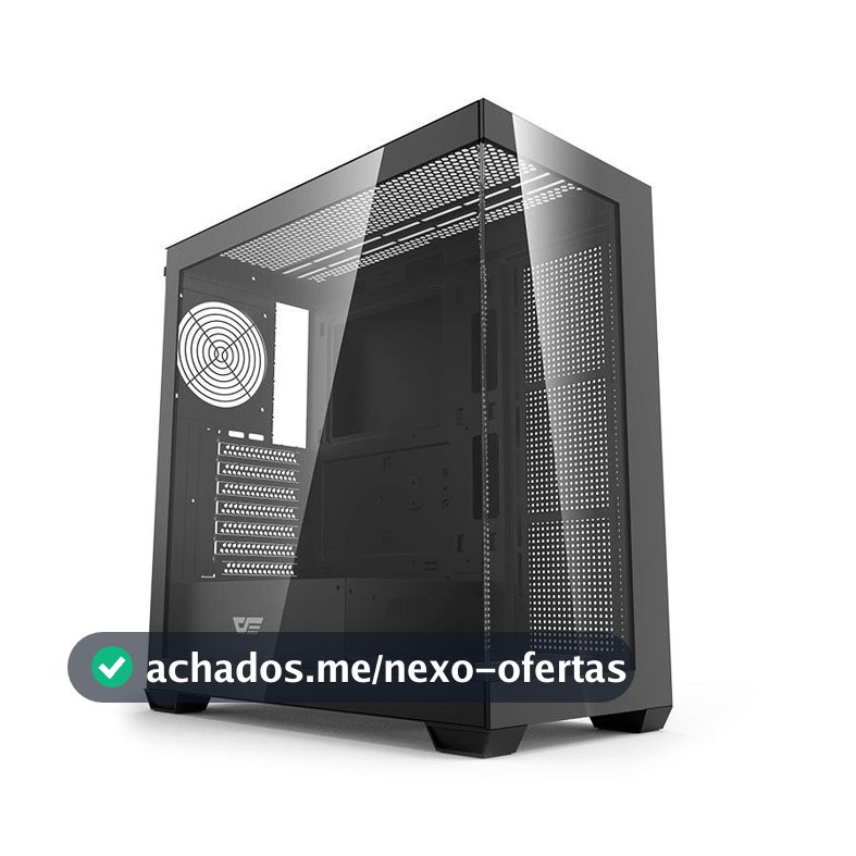 Gabinete Gamer Aigo Darkflash DS900, Mid-Tower, Lateral de Vidro, Preto, DS900-BLACK