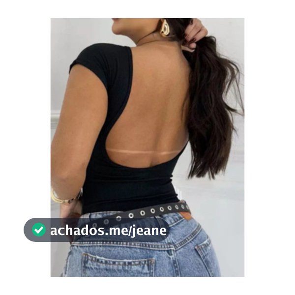 Body Costas Nua Manga Curta Sexi Sensual em Suplex Casual e Elegante Conforto e Estilo