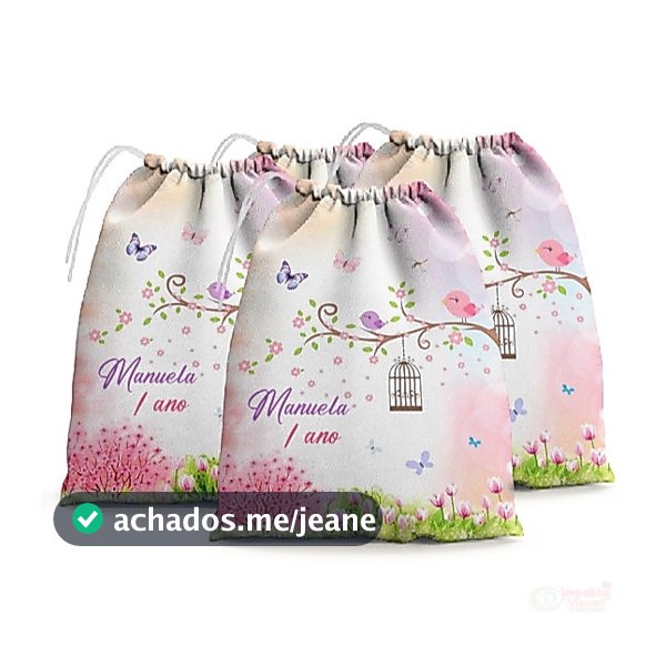 Kit 30 Jardim Encantado M6  Lembrancinha Personalizada para Festa Infantil Aniversário e Eventos (15x20)
