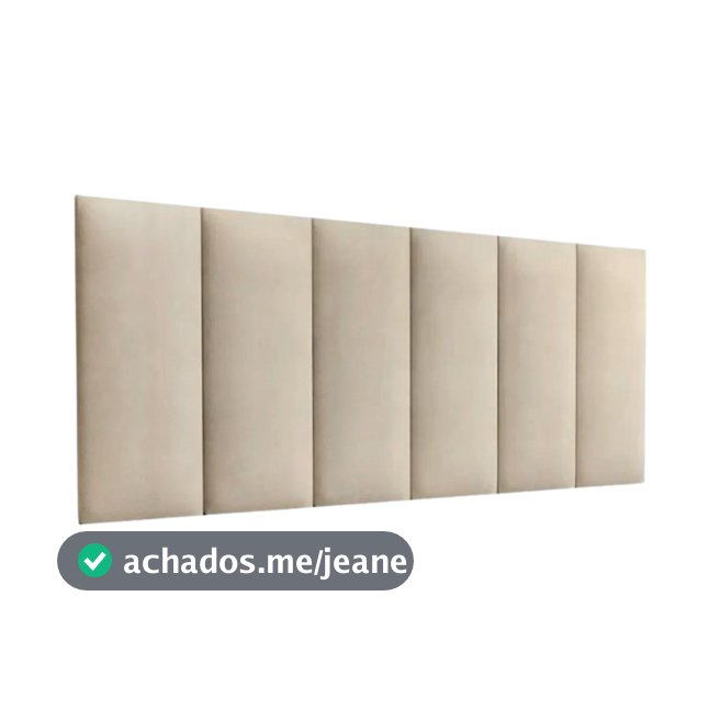Kit Com Até 15 Placas de Cabeceira Modular Estofada  45x20cm Cama Solteiro Casal Queen King Envio24H