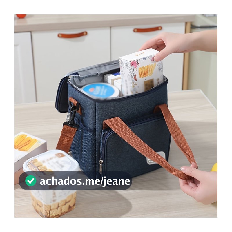 Lancheira Portátil Térmico Resfriador De Almoço Lanche Passeio Piquenique