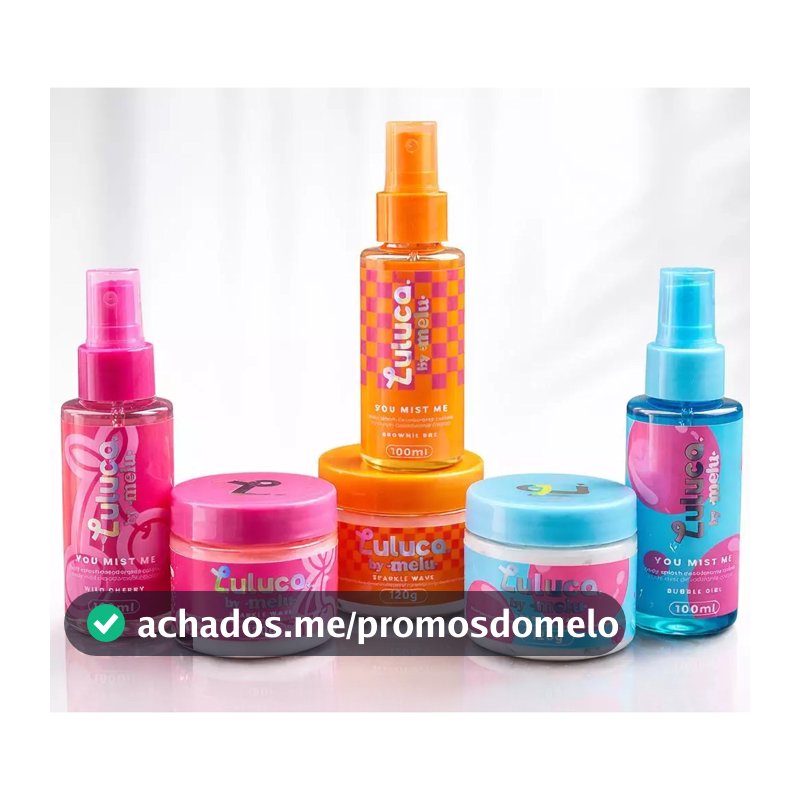 Luluca By Melu Kit Hidratante Corporal e Body Splash Ruby Rose