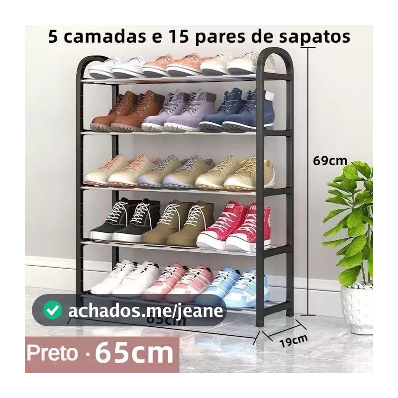 5 Andares 15 Pares Premium Sapateira De Porta Organizadora Para Sapatos Organizador Quarto Sapateira