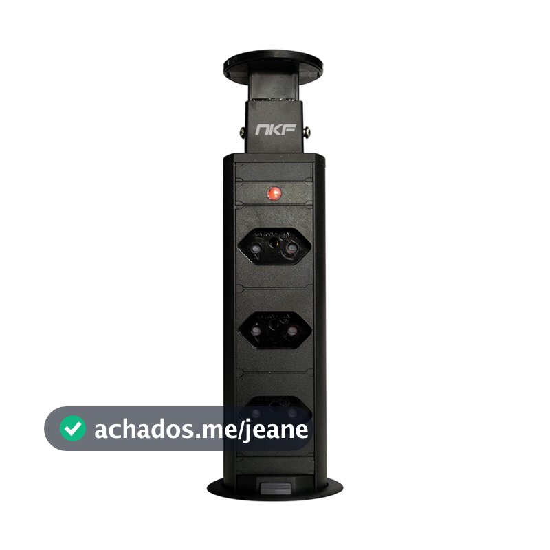 Torre de Tomada de Embutir Retrátil Mesa Multiplug 3 Tomadas Torre de Tomada 20 Amperes