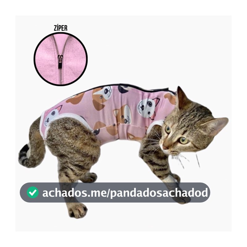 Roupa Pós-cirúrgica Gatos, Roupa Cirurgica para Gatos UV e Antialérgico