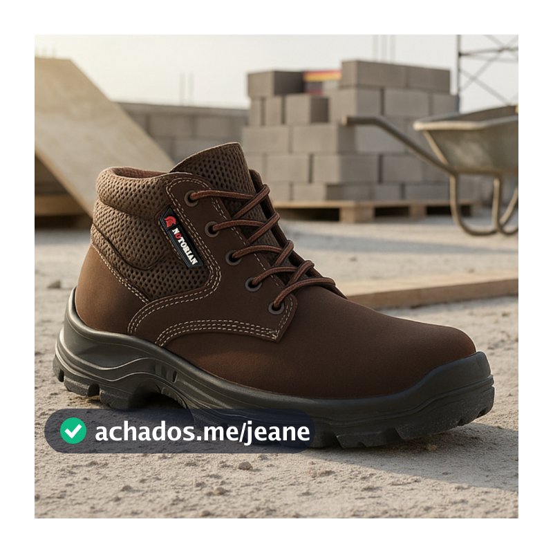 Bota Masculina Coturno Adventure Cano Médio Cadarço Preto e Marrom