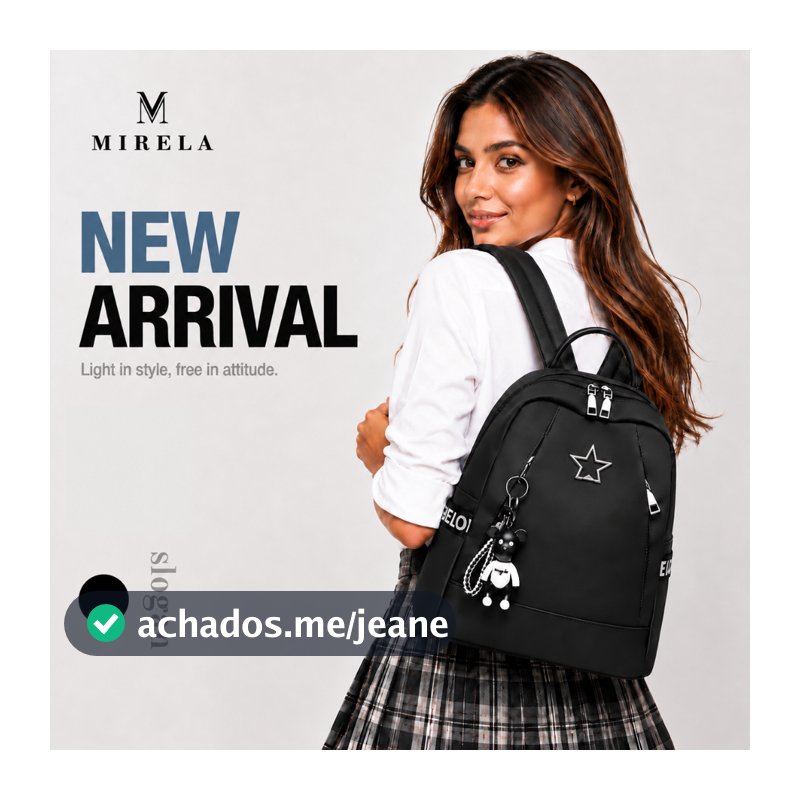 Mochila Feminina Estilo Coreano Multifuncional, Impermeável e Antifurto, Uso Duplo para Viagens