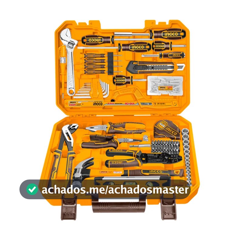 Conjunto de Ferramentas Profissional INGCO 175 Peças com Maleta