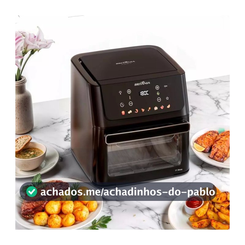 Air Fryer Oven Britânia 11L 8 Funções 1800W BAF11A