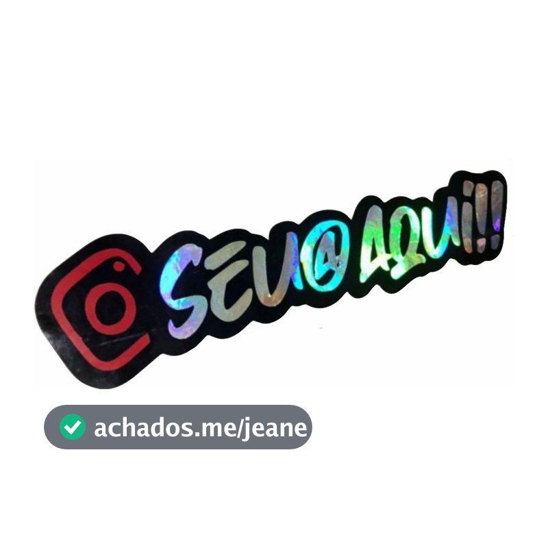 Adesivo Personalizado com seu NOME  Holográfico