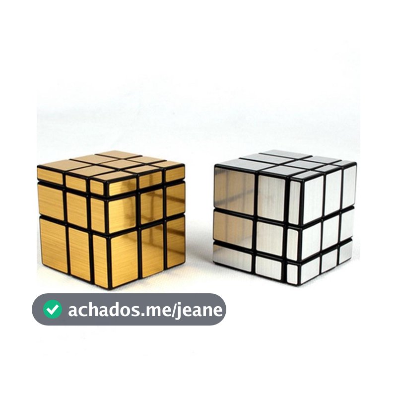 Cubo Magico Mirror Cube Blocks Espelhado Metálico Prata Dourado Lubrificado Profissional Infinito