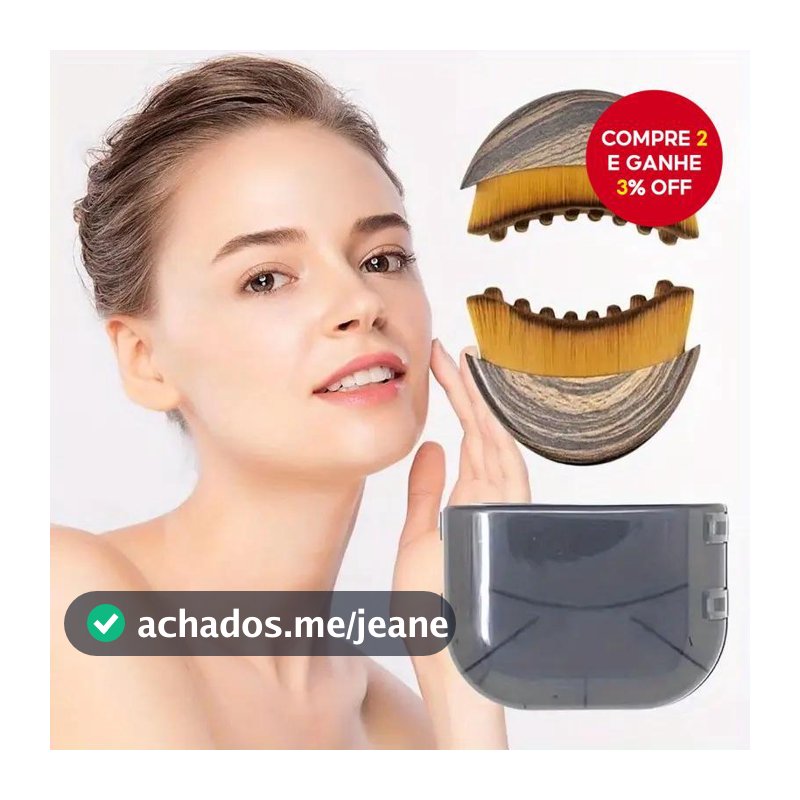 Escova De Massagem De Drenagem Linfática FaceSculpt Pro , Ferramenta Ergonômica Macia Para Contorno Facial E Mandíbula ,
