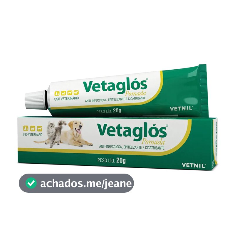 Pomada Cicatrizante Vetnil Vetaglos - 20g