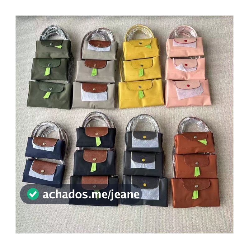Bolsa Bordada Grande Capacidade Sacola Impermeável Dobrável De Ombro Único Feminina