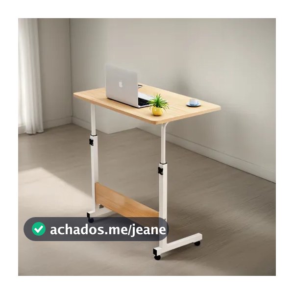 Mesa Notebook Ergonômica Multiuso Altura Regulável Rodinhas Mesa Escrivaninha para Cama Sofá Ajustes