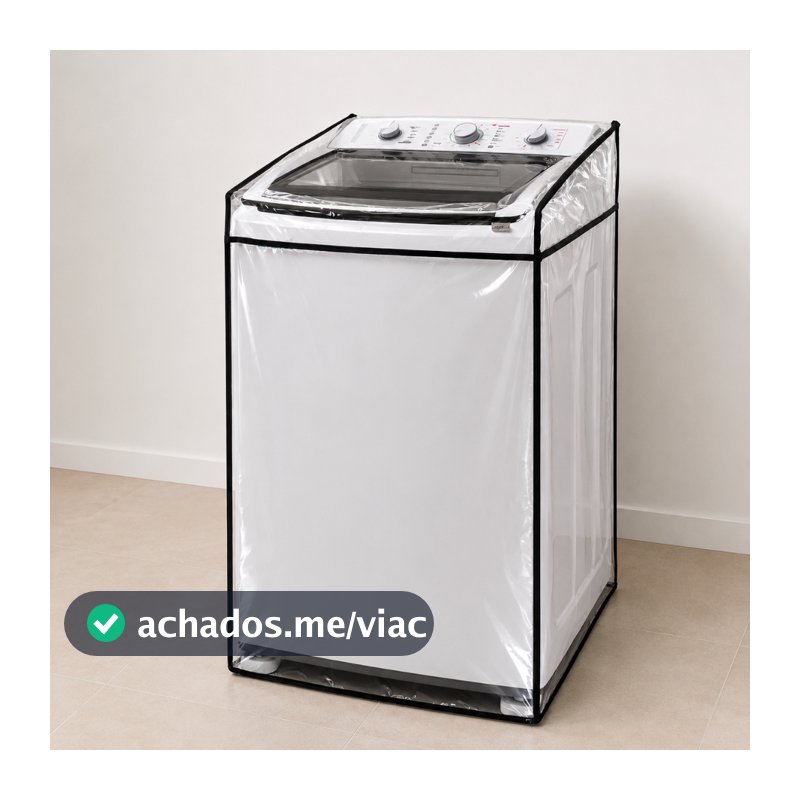 Capa Para Máquina de Lavar Roupas Transparente Todos os Tamanhos e Marcas Impermeável