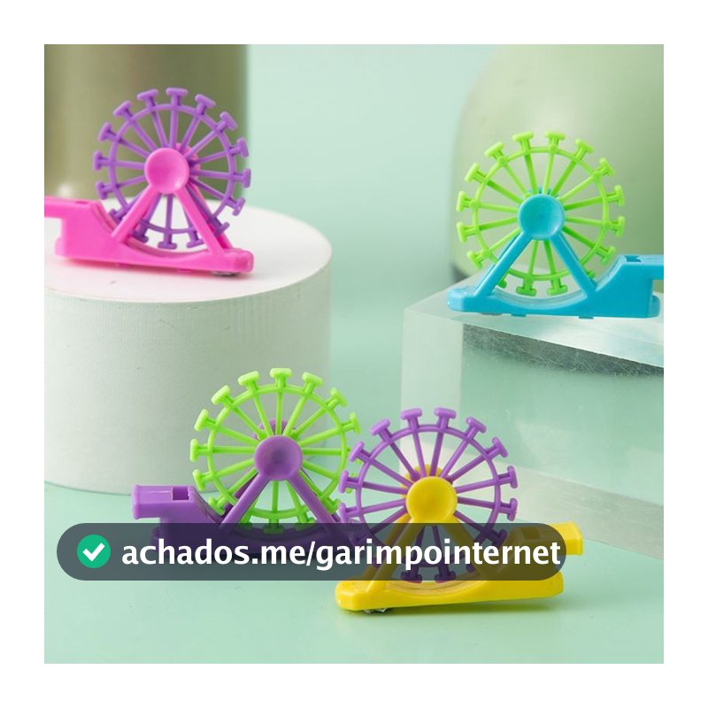 Apito em forma de roda gigante apito criativo brinquedo pequeno infantil de plástico