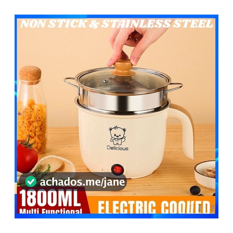 1.8L Panela De Arroz Elétrica Multi-Camadas/De Dupla Camada Dormitório Doméstico Funções