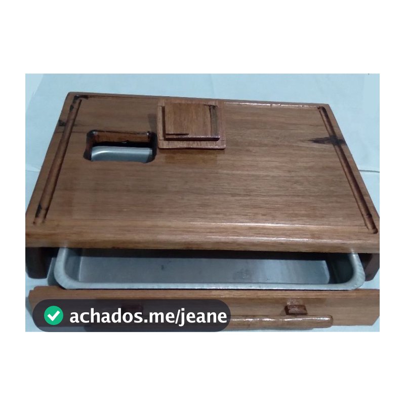 Tábua de Churrasco Inteligente com Gaveta(40cm)