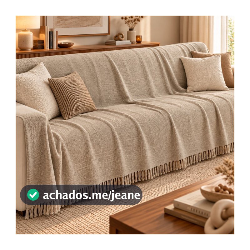 Manta Para Sofá 400x180 Mts Luxo Super King Gigante Tipo Capa Protetora Decorativa De Sofá Poltrona Algodão Promocao