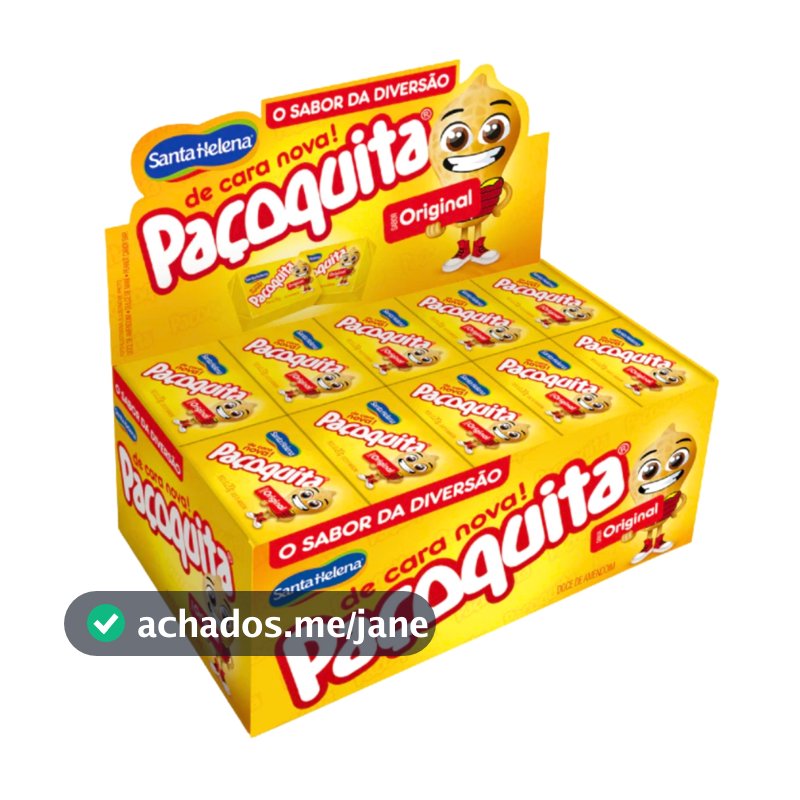 Paçoca Quadrada Paçoquita C/50 Unidades 1kg Festa Junina Santa Helena