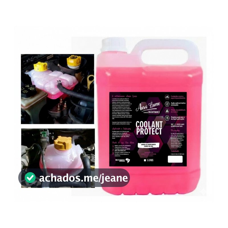 Aditivo Automotivo Radiadores Arrefecimento 5L Pronto Uso Rosa Fluido Automotivo Arrefecimento