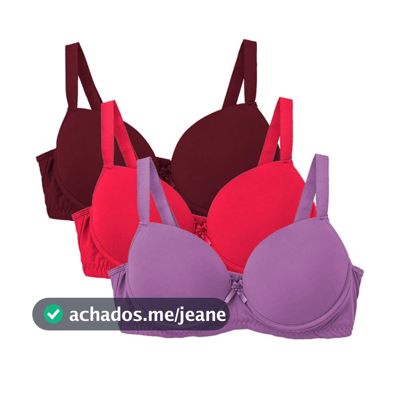 4 Peças Sutiã Com Bojo Básico Sutiã Feminino Sutian Com Bojo Sutiã