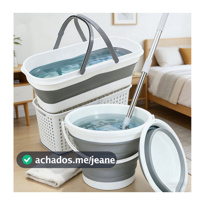10L/26L Balde telescópico dobrável de silicone, fácil de transportar, adequado para uso externo e doméstico.