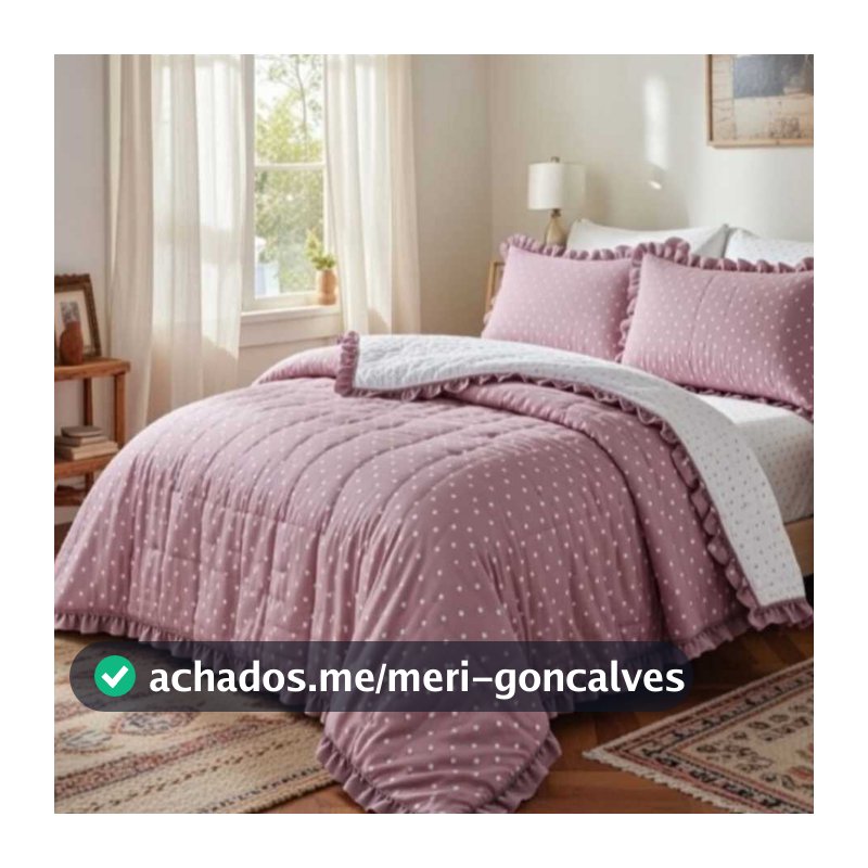 KIT COLCHA COBRE LEITO POÁ PERCAL 300 FIOS DUPLA FACE