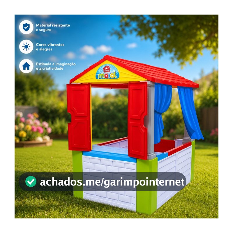 Casinha Infantil Brinquedo Playhouse Criança Recreação Jardim Segurança