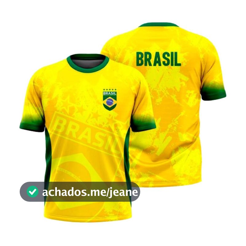 CAMISA PATRIOTA DEUS ACIMA DE TUDO BRASIL ACIMA DE TODOS VERDE AMARELA