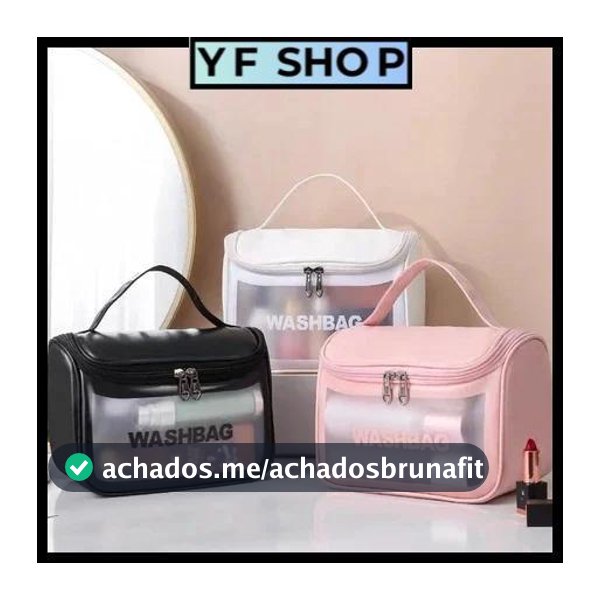 Necessaires Grande Transparente Para Viagem Bolsa Organizadora
