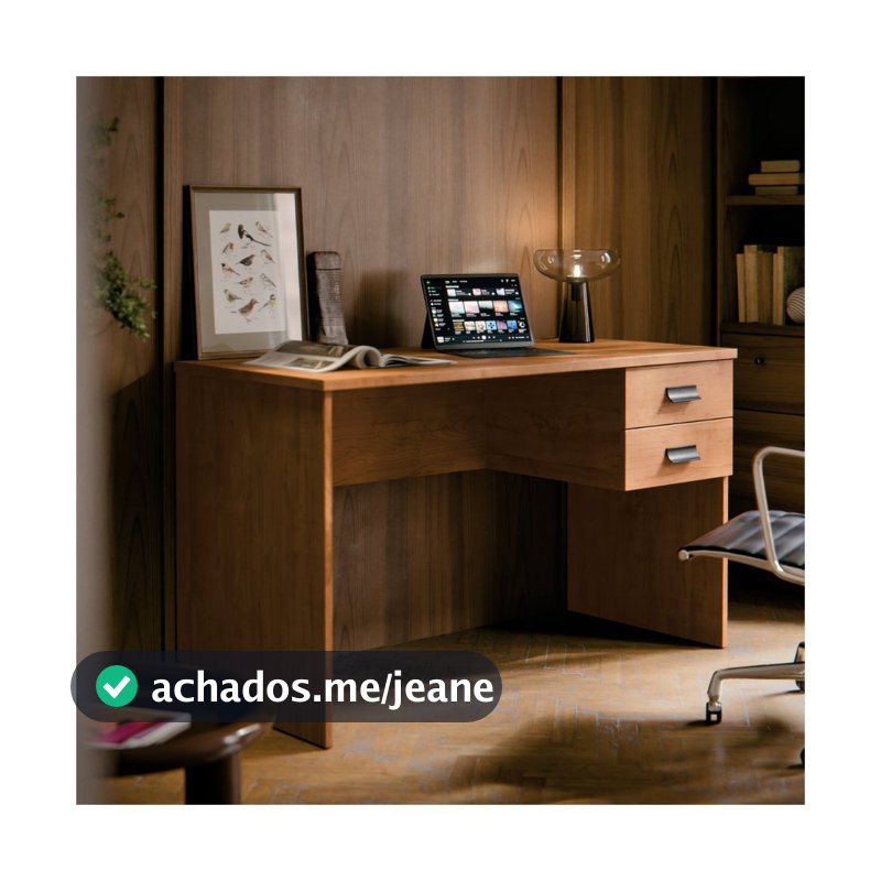 Escrivaninha Com 2 Gavetas Home Office Para Escritório Mesa De PC Computador Para Estudo E Trabalho Londres