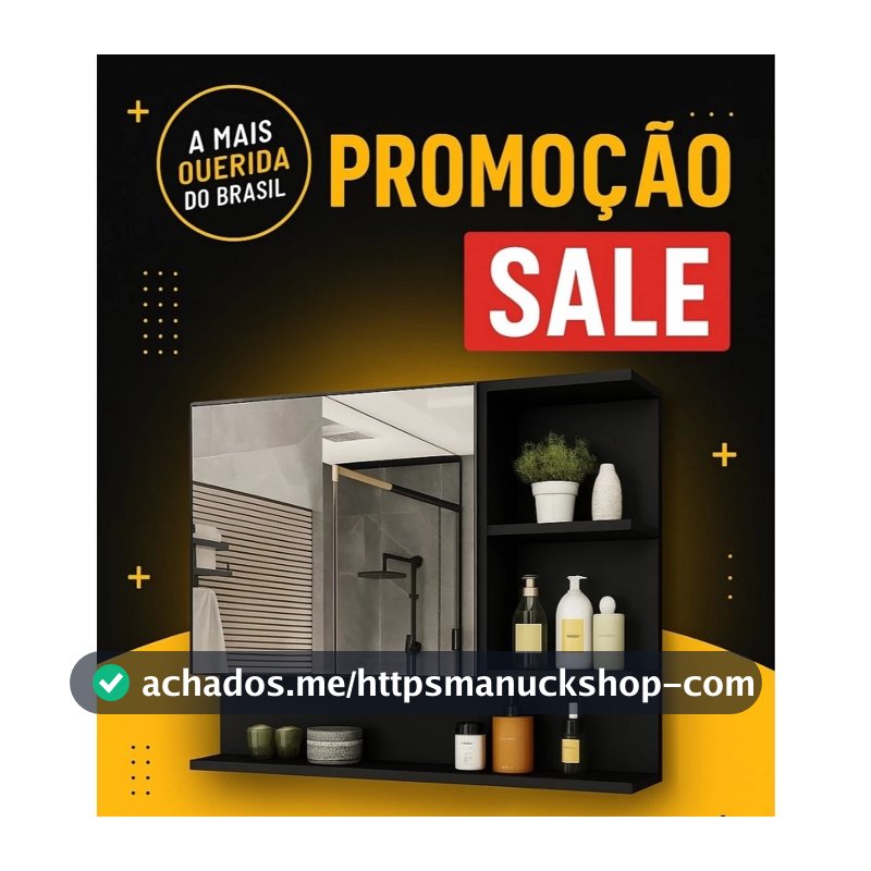PROMOÇÃO!!! Armário de Banheiro Suspenso Com Espelho Espelheira Cleópatra - Varias Cores