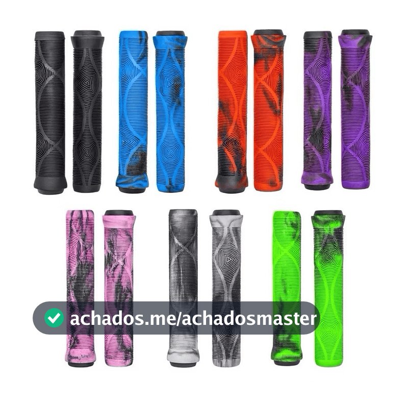 Par de Manopla Punho de Bike Bicicleta Patinete Mtb Bmx Freeride DH 165mm Gios Hupi GTA Todas Cores