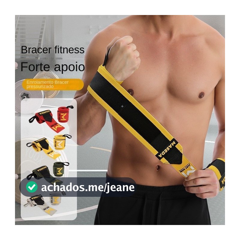 Pulseira de Fitness masculina entorse pulso compressão impulsionador Badminton tênis basquete esportes pulseira proteção