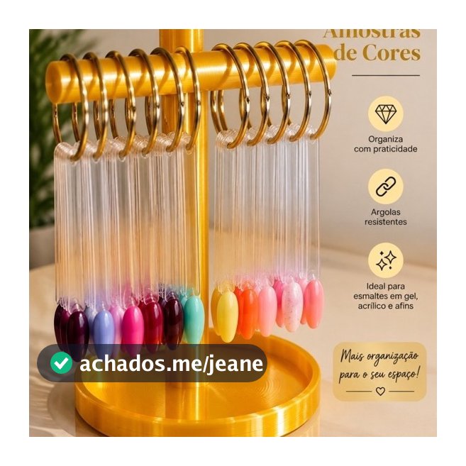 Suporte Expositor para Amostras de Cores de Esmaltes em Gel