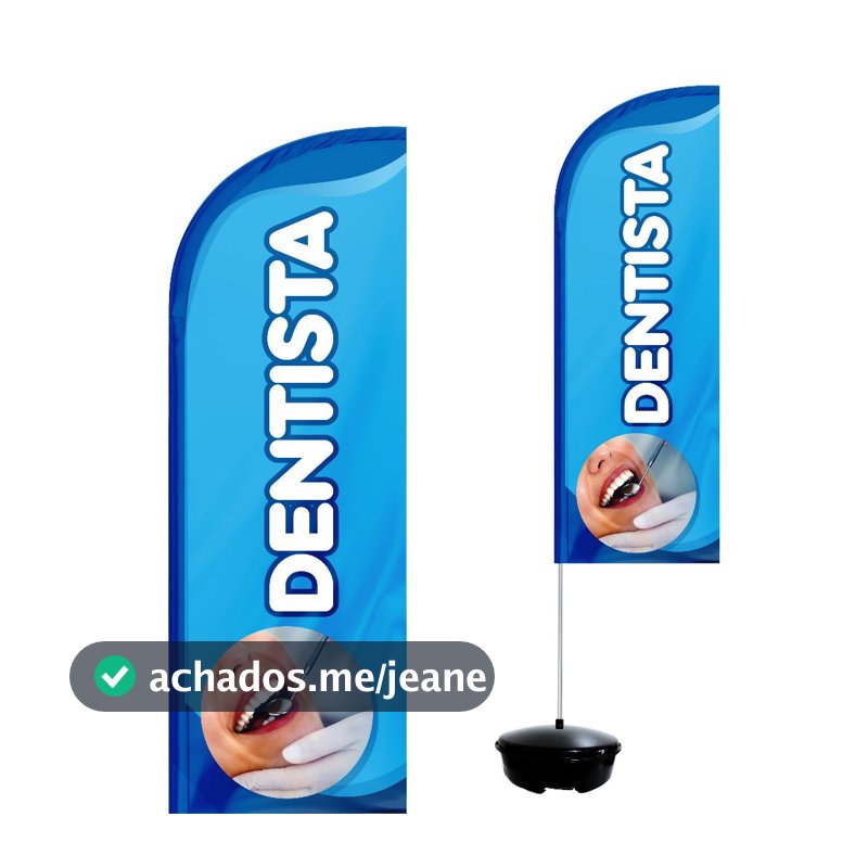 Wind Banner Completo 2,10m Dentista